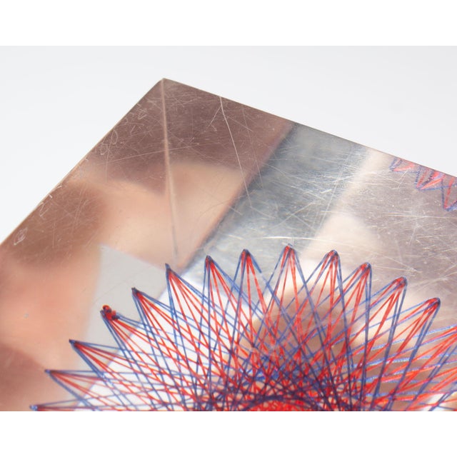 1967 Limited Edition Lucite String Cube Sculpture by Sue Fuller For Sale - Image 10 of 11