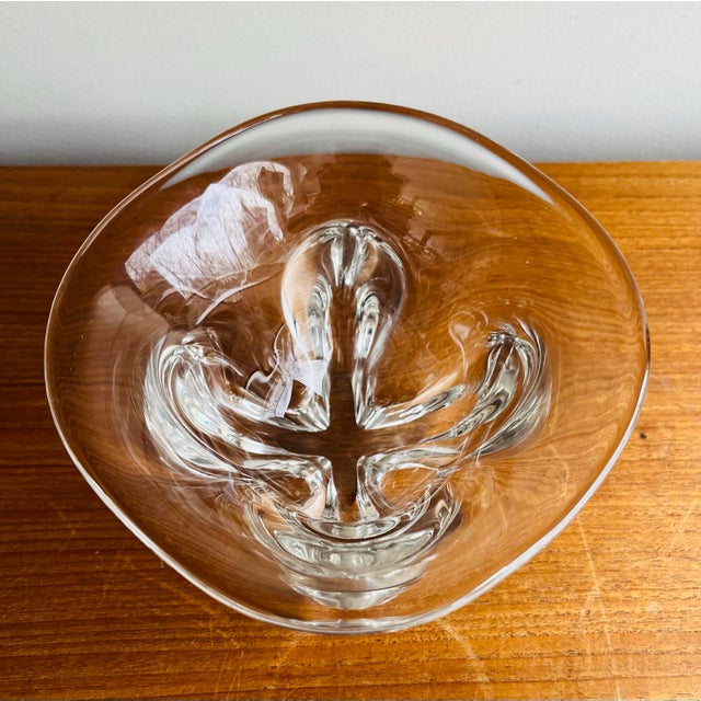 Murano Vintage Scandinavian Art Glass Bowl Vessel For Sale - Image 4 of 7