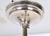 Art Deco Bauhaus Nickel Plated Chandelier with Opaline Glass, 1930s For Sale - Image 6 of 9