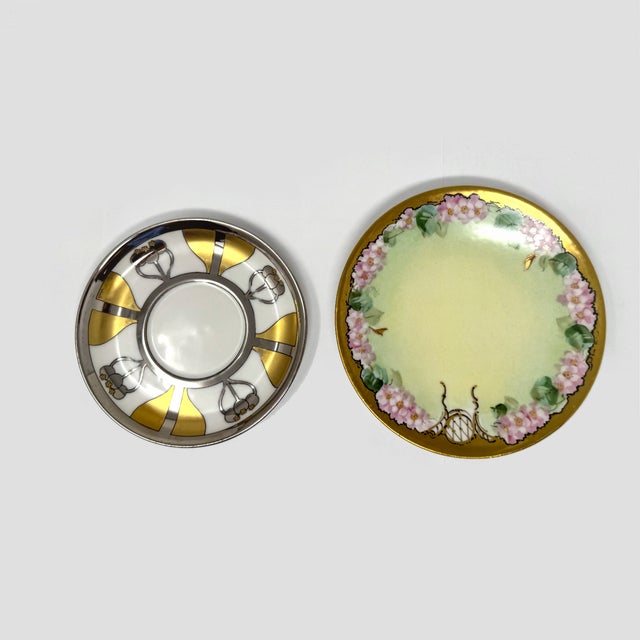 Vintage Pickard Decorator Studio Hand-Painted Porcelain Plates & Bowls - 7 Pieces For Sale - Image 4 of 11