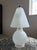 An Art Deco, 1920s era frosted glass, small stature table lamp. All original glass shade and base match to each other. The...