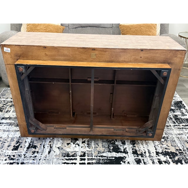Theodore Alexander Whorlds Away Cube Coffee Table – Bleached Oyster Veneer, Textured Parquetry (Model 5105-349) For Sale - Image 9 of 10
