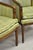Antique Italian Regency Distress Carved Walnut Barrel Back Club Arm Chair, Pair For Sale - Image 11 of 11