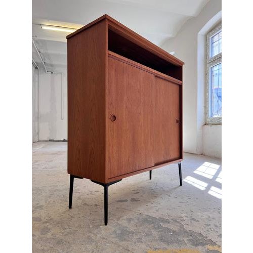Danish Teak Wardrobe with Sliding Doors For Sale - Image 11 of 11