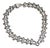 Mid 20th Century Artisan Hand Crafted Chunky Sterling Silver Chain Choker Necklace Mexico For Sale
