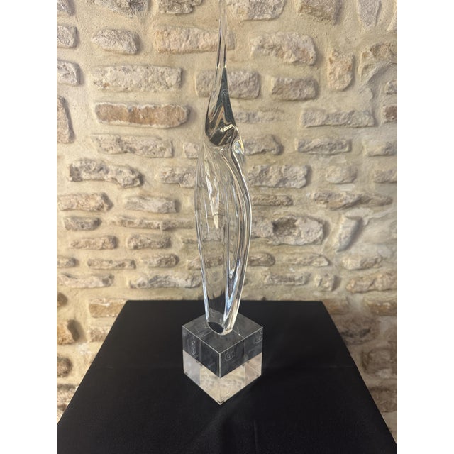 Glass Sculpture from Daum France, 1980s For Sale - Image 7 of 11
