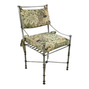 Giacometti Inspired Neoclassical Style Iron Arm Chair