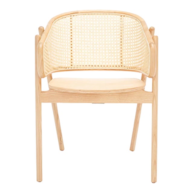 Emmy Rattan Back Dining Chair - Natural For Sale