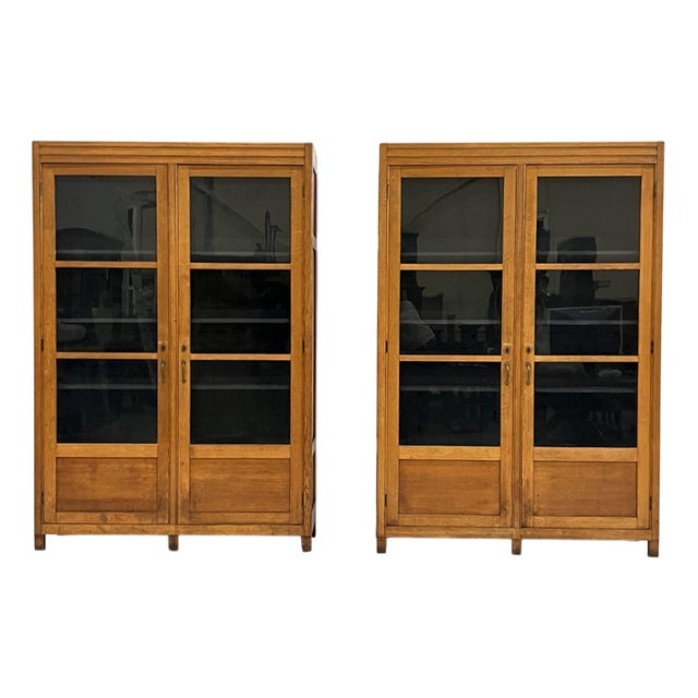 Art Deco Display Cabinets, Set of 2 For Sale