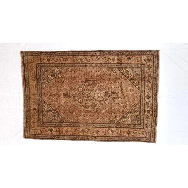 Textile 1950s Vintage Tabriz Rug 6'9" X 10' For Sale - Image 7 of 7