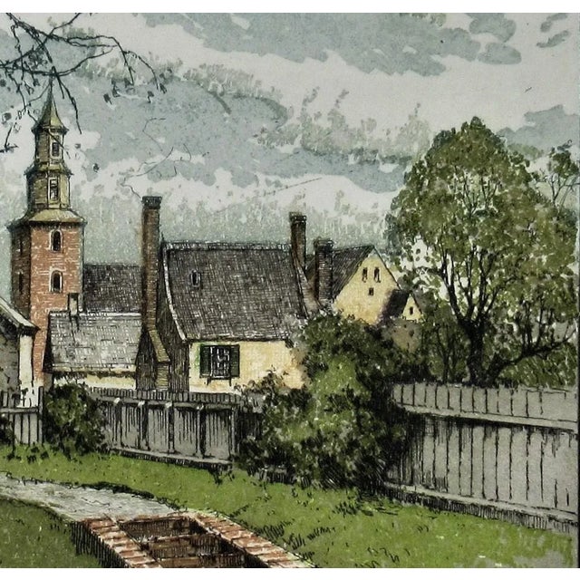 Realism Josef Eidenberger, Williamsburg, 1974 For Sale - Image 3 of 6