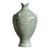 Chinese Ceramic Vase,Guan Ware Celadon Glaze Porcelain Vase HandCarved Fish Pattern For Sale