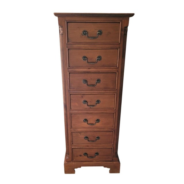 Fine Vintage Pine Chippendale Style Lingerie Chest For Sale - Image 16 of 16