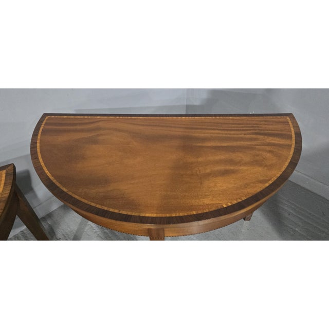 Fine Regency Mahogany Console Tables, 1920, Set of 2 For Sale - Image 4 of 15