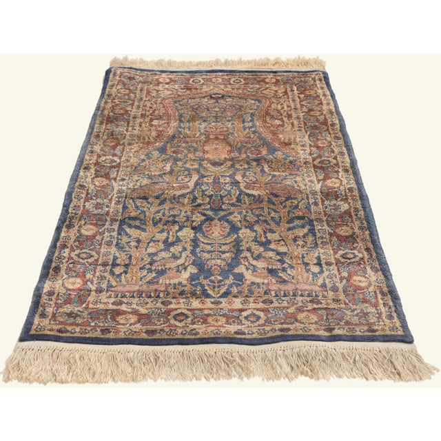 Traditional Vintage Turkish Hereke Rug, 02'00 X 04'00 For Sale - Image 3 of 9