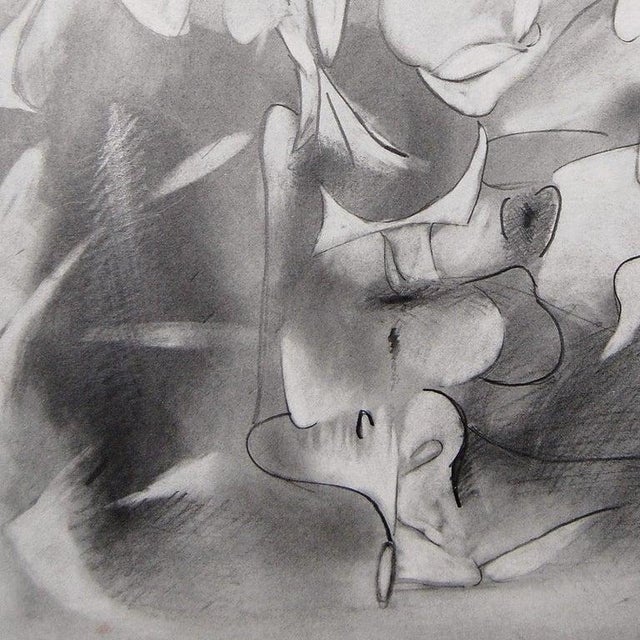 Abstract Daniel Ketelhut, "Graphite Study for the Ritual", Abstract Drawing on Paper, Framed For Sale - Image 3 of 4