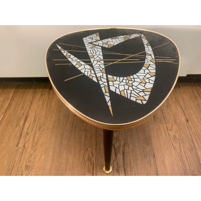 Mid-Century Modern Kidney-Shaped Flower Table or Plant Stand, 1950s For Sale - Image 3 of 9