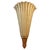 French Art Deco Fan-Shaped Wall Sconce in Carved Wood and Aluminium, 1930 For Sale - Image 6 of 6