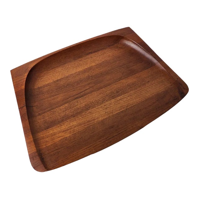 Mid 20th Century Jens Quistgaard Teak Wood Model 817 Charcuterie and Carving Board Designed for Dansk For Sale