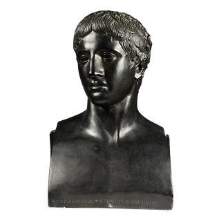 Greek Style Bust of Doryphoros, Late 20th Century, Gypsum For Sale
