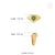 Ridged Heart-Cut Emerald Pinky Ring in 14k Yellow Gold Size 4 For Sale - Image 13 of 18