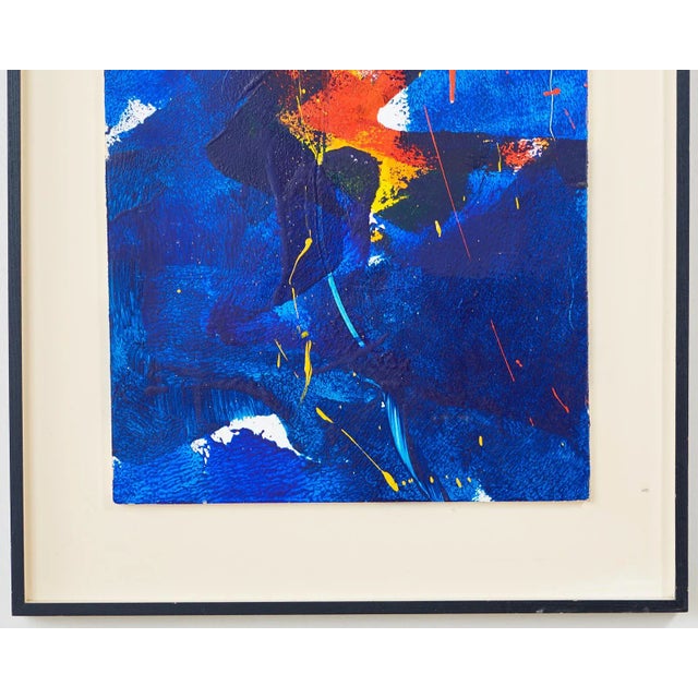 1990s 1990s Marguerite Saegesser Abstract Painting For Sale - Image 5 of 13