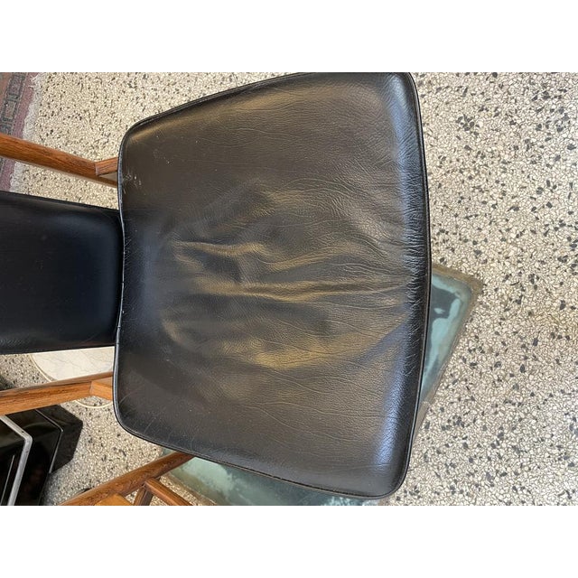 Scandinavian Dining Chairs in Wood and Synthetic Leather, 1960s, Set of 6 For Sale - Image 6 of 18