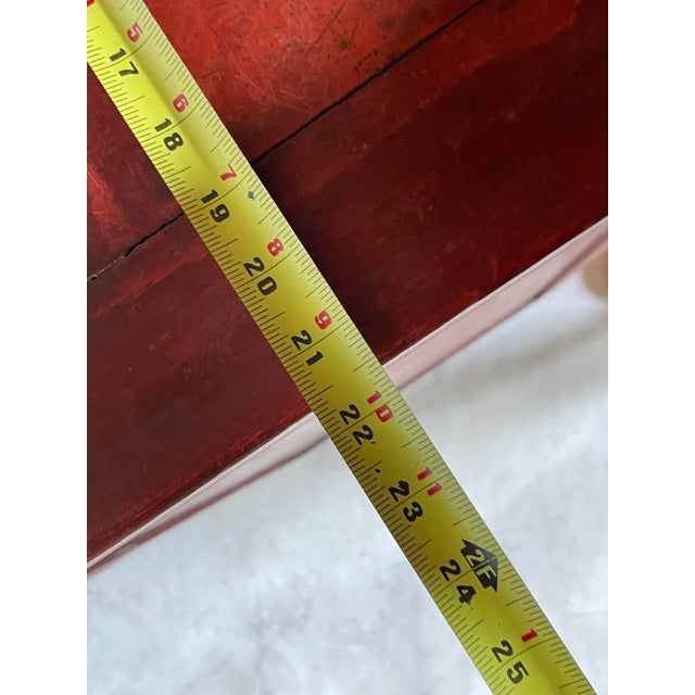 Wood 20th Century Hand-Carved Chinese Solid Rosewood Two-Drawer Cabinet For Sale - Image 7 of 9