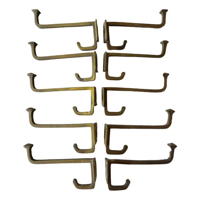 Vintage Brass Coat Hangers by Joze Plecnik, 1920s For Sale