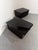 Vintage Low Italian Wooden Bedside Tables with Glossy Lacquered Finish, 1970s, Set of 2 For Sale - Image 12 of 14
