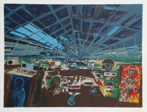 John Hultberg, Greenhouse, Lithograph
