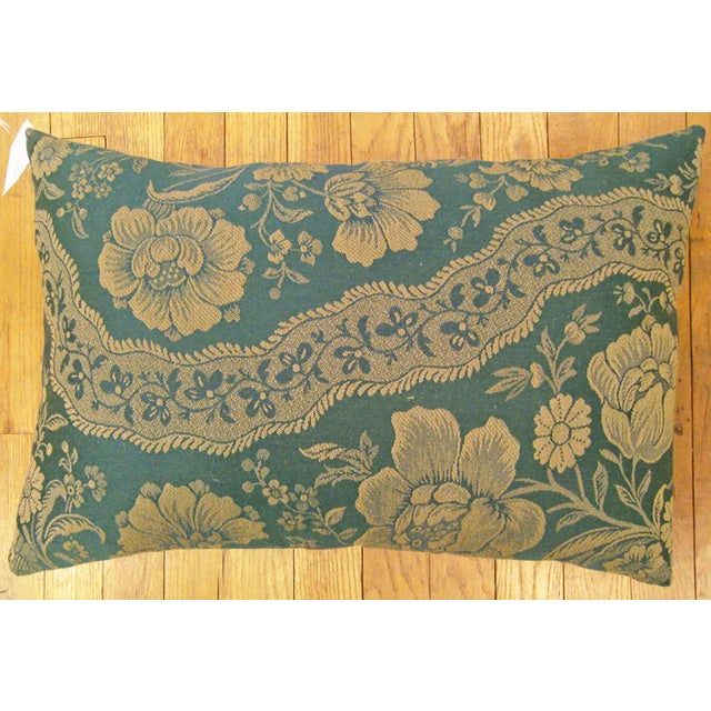 Vintage Decorative pillow with Floral Chinoiserie; size 1’9" x 1’3”. A vintage decorative pillow with floral chinoiserie,...