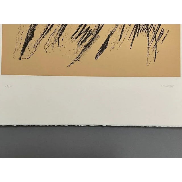 Henri Michaux, Abstract Composition, Lithograph on Paper, 1950s, in Flawless conditions. Designed 1950 to 1959