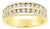 Double Row Diamond Wedding Band, Size 8 For Sale