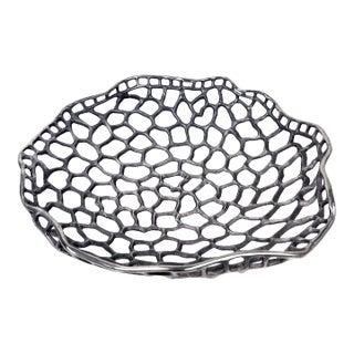 l'Objet Large Cast Metal Sculptural Centerpiece Bowl For Sale