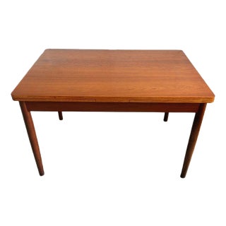 Mid-Century Danish Teak Extendable Dining Table, 1960s For Sale