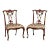 2010s Rococo Style Carved Mahogany Side Chairs - A Pair For Sale