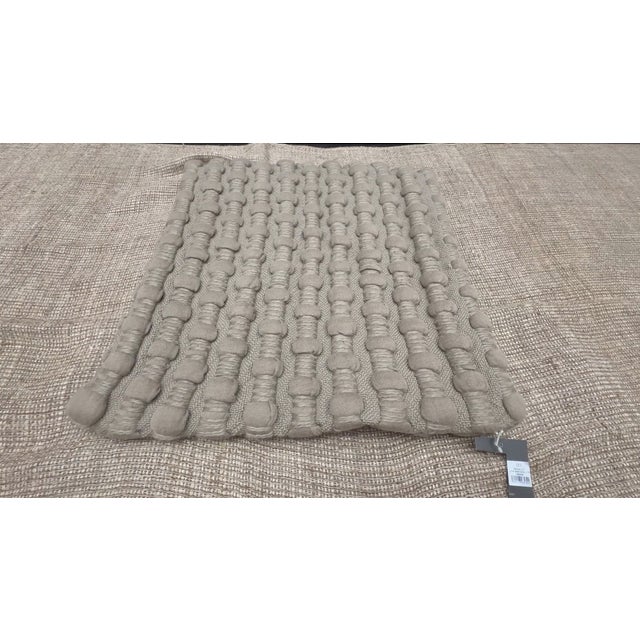 Rh Restoration Hardware Loa Merino Wool Chunky Stripe Pillow Cover For Sale - Image 11 of 11