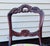 Wood Vintage Victorian Solid Mahogany Floral Carved Side Chair For Sale - Image 7 of 7