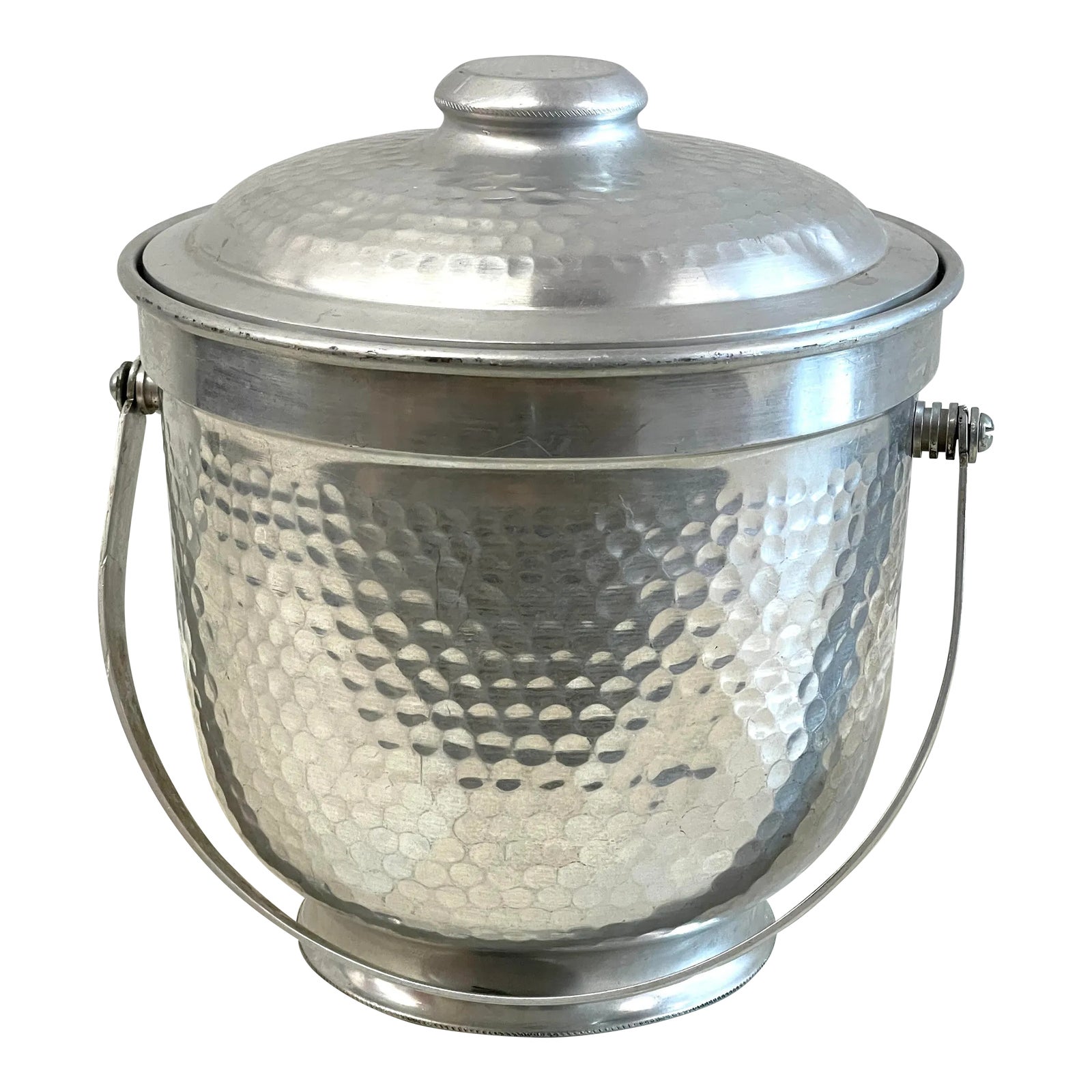 MidCentury Hammered Pewter Ice Bucket Chairish