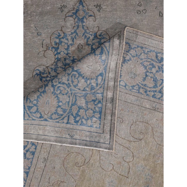 Vintage Hand-Knotted Persian-Style Rug 9'8" X 12'11" For Sale - Image 4 of 4