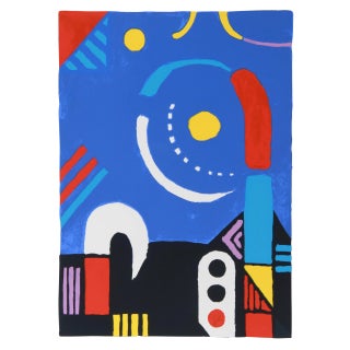 "The Signal" Abstract Roof Serigraph by Kyohei Inukai (Aka Earle Goodenow) For Sale