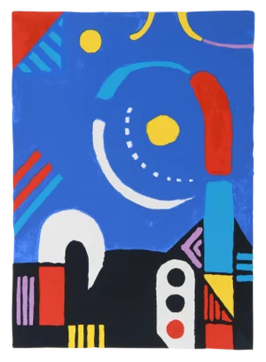 "The Signal" Abstract Roof Serigraph by Kyohei Inukai (Aka Earle Goodenow)