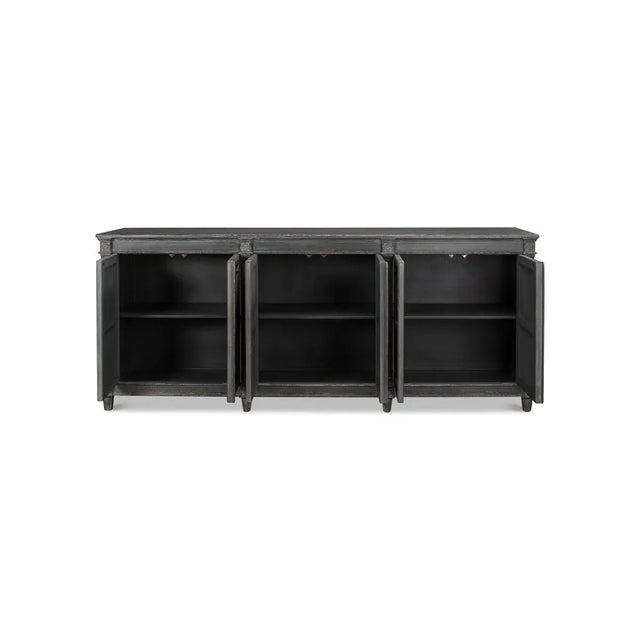 Rustic Rustic Style Gray Credenza For Sale - Image 3 of 10