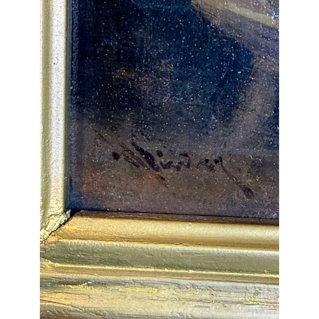 Signed Dutch Genre Scene of a Musician, Oil on Panel, Early 19th Century For Sale - Image 8 of 10