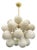 21st Century Ventiquattro Natural Brass Murano Sputnik Chandelier by Fabio LTD For Sale