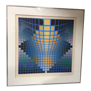 Victor Vasarely Op Art Serigraph