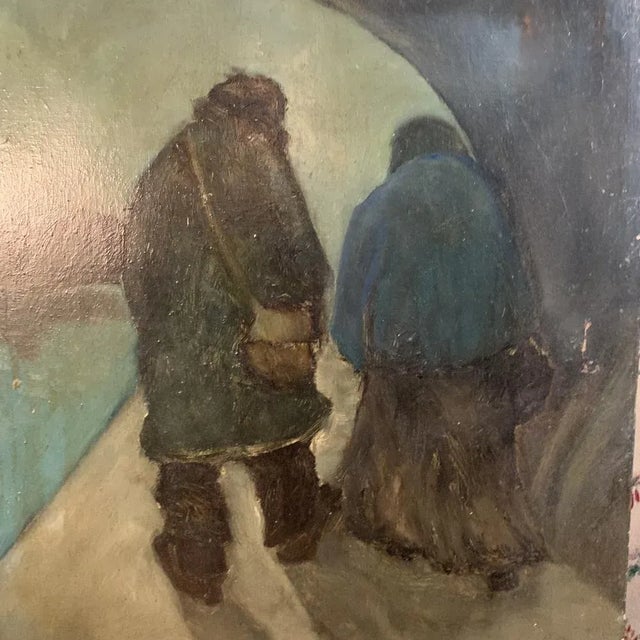 1960s Couple Painting by Yetty Leytens For Sale - Image 5 of 8