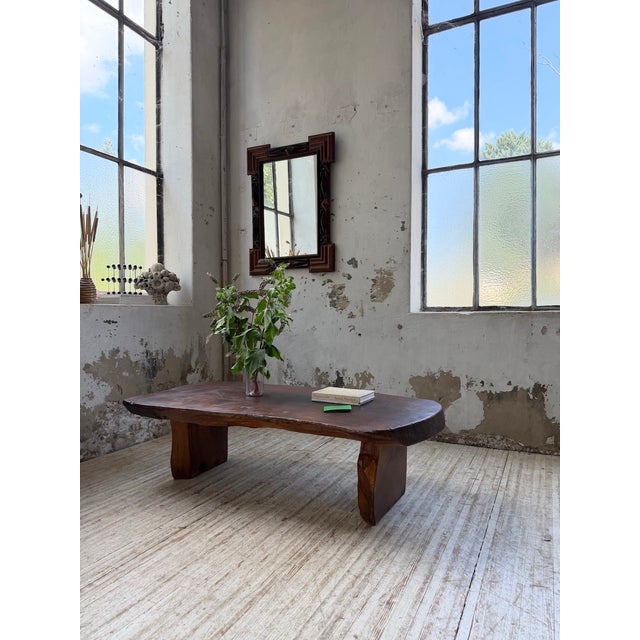 Brutalist Brutalist Handcrafted Coffee Table, 1950s For Sale - Image 3 of 18