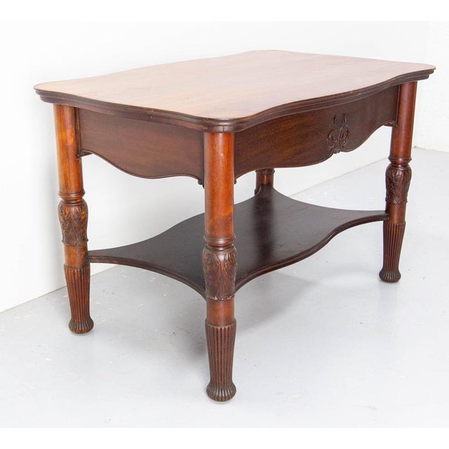 Wood English Carved Side Table,1920 For Sale - Image 7 of 18
